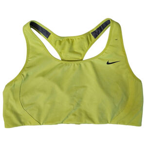 5/$25 Nike Dri-Fit Sports Bra Large Yellow Racerback High Impact Support